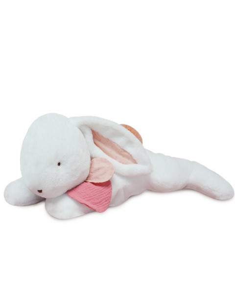 Peluche geante lapin beige