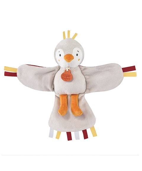 peluche musicale oiseau marron Doudou et Compagnie DC4048