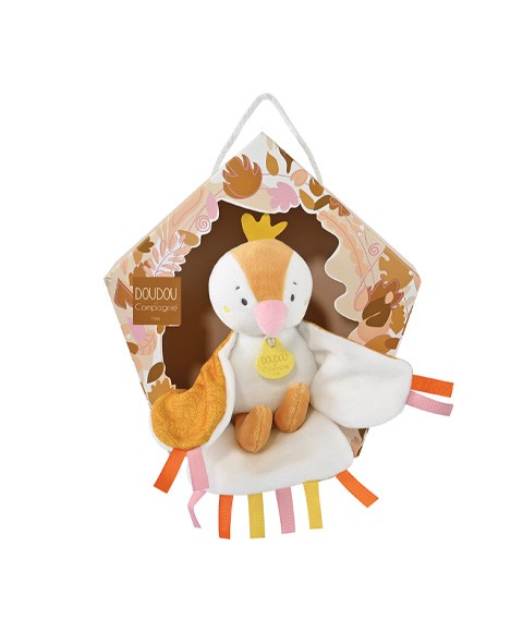 Peluche musicale oiseau jaune Doudou et compagnie DC4049