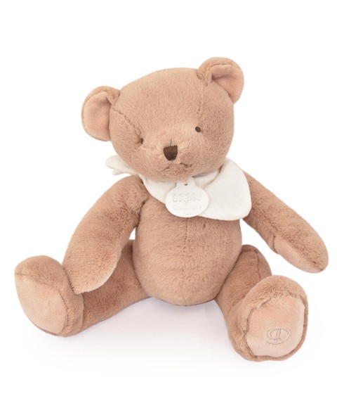Ours en peluche assis marron clair 25 cm