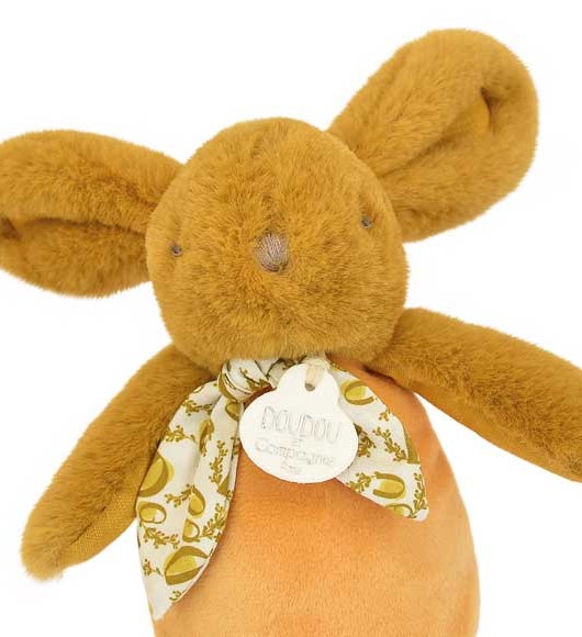 Veilleuse bebe musicale Culbuto jaune - 16 cm