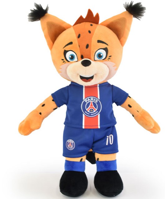 Peluche XXL PSG Mascotte Officielle - Germain Le Lynx 50 cm