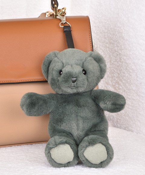 porte clé - Bijou de sac Ours peluche debout vert- 20 cm