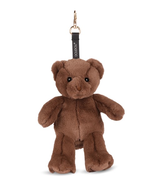 porte clé - Bijou de sac Ours peluche debout-marron 20 cm