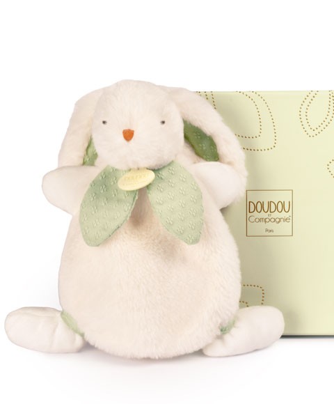 Doudou Lapin Bonbon Vert Sauge - 25 cm