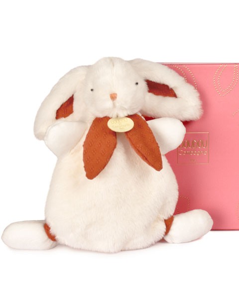 Doudou Lapin Bonbon Terracotta - 25 cm