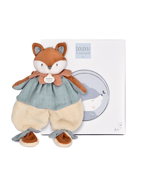 Doudou plat renard Timo - 29 cm