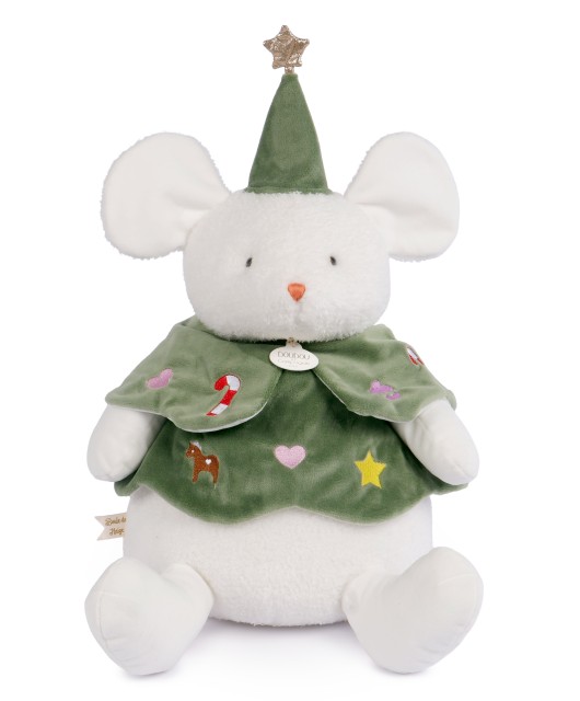 Peluche Souris de Noël - 40 cm
