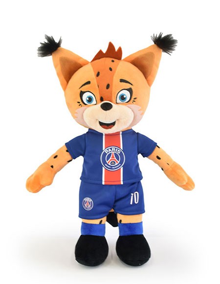 Grande Peluche mascotte officielle PSG Germain Lynx