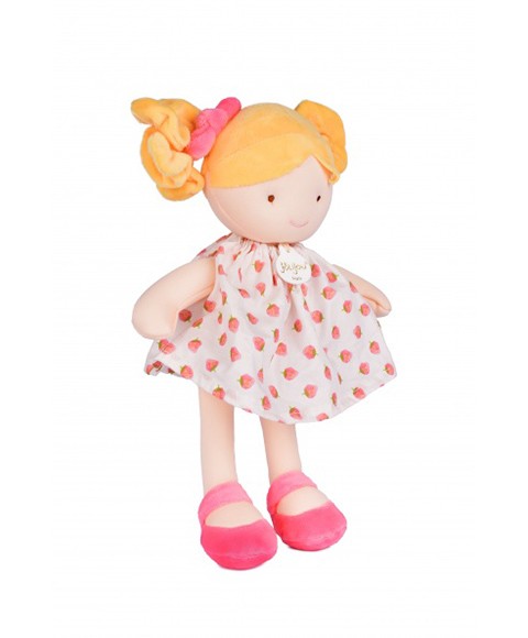 Poupee tissu PRETTY - Fraise - 28 cm