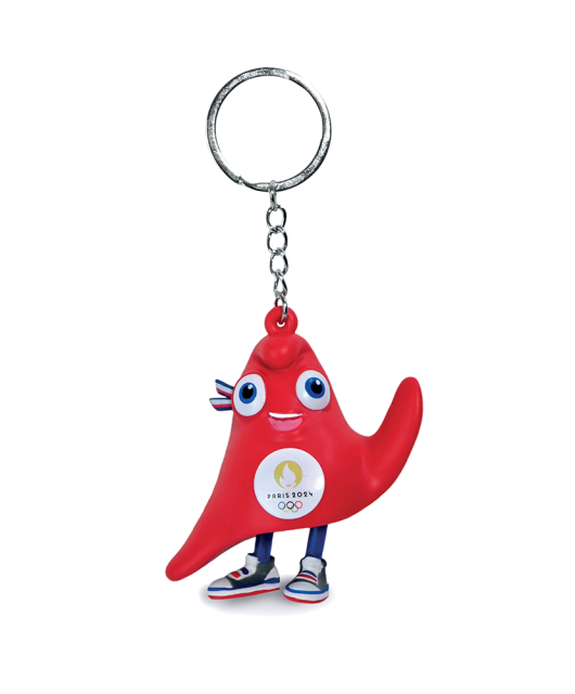 Porte clés mascotte JO Paris 2024 - figurine Olympique