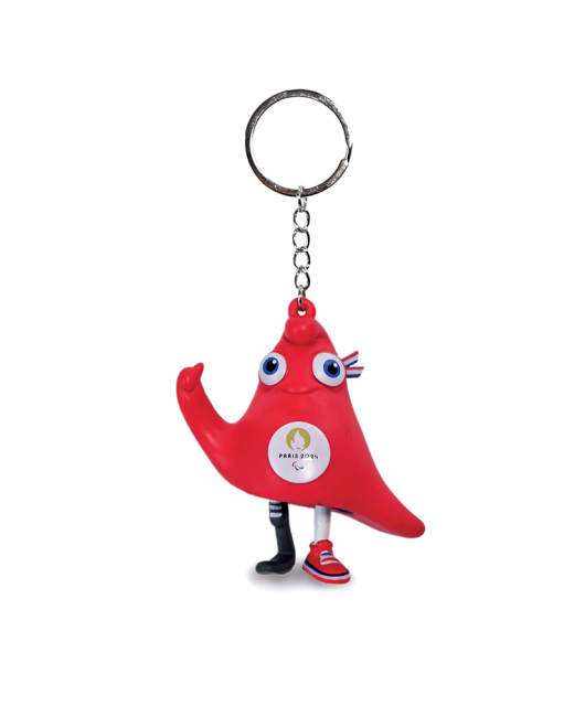 Porte clés JO 2024 - Mascotte Paralympique - 7 cm