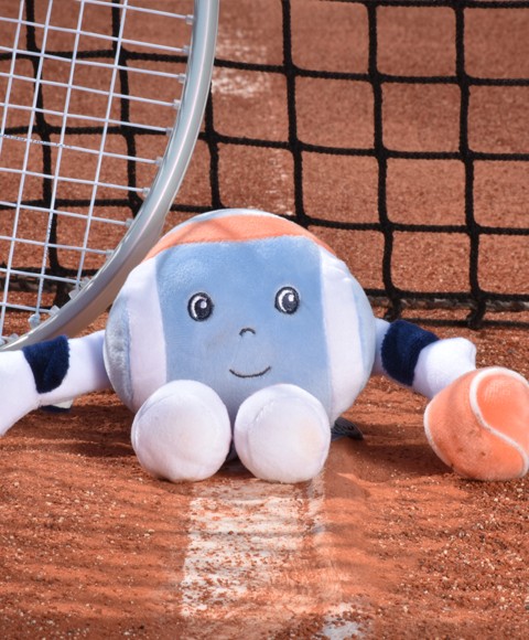 Peluche Roland-Garros- Monsieur Balle bleue – 17 cm