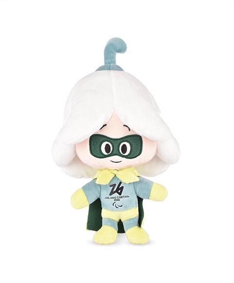 Peluche Mascotte SUPER FLO - Jeux Paralympiques Milano-Cortina 2026 - 20 cm