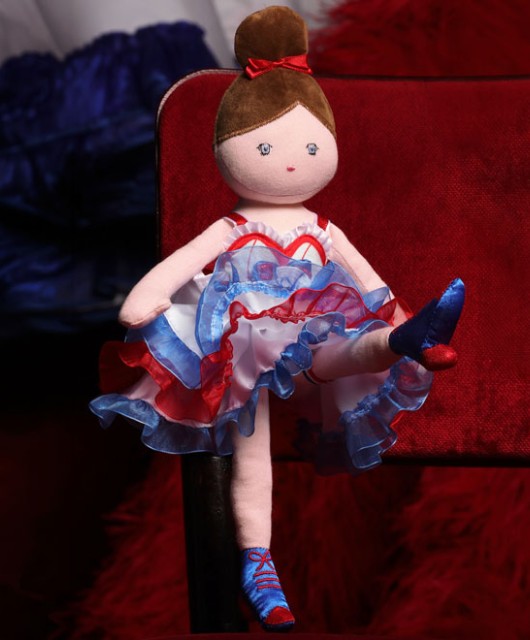 Poupee de chiffon French Cancan Doudou et Compagnie X Moulin Rouge