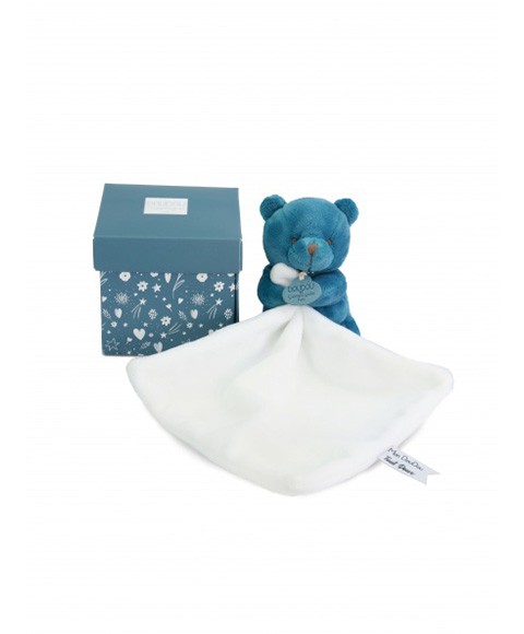 Boite DOUDOU mon petit ourson - Bleu DC4357