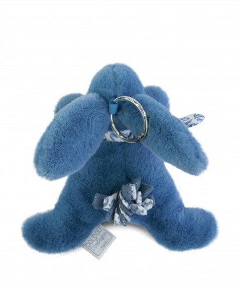 Lapin DOUDOU® - Porte-clés -  DC4370 BLEU