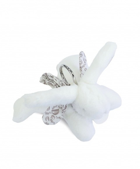DC4370 Lapin Porte-clés - Blanc