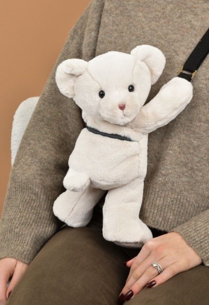 Sac bandouliere - Ours en peluche beige - DC4378