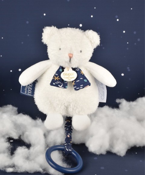 Doudou Boite a musique luminescente ours - DC4317