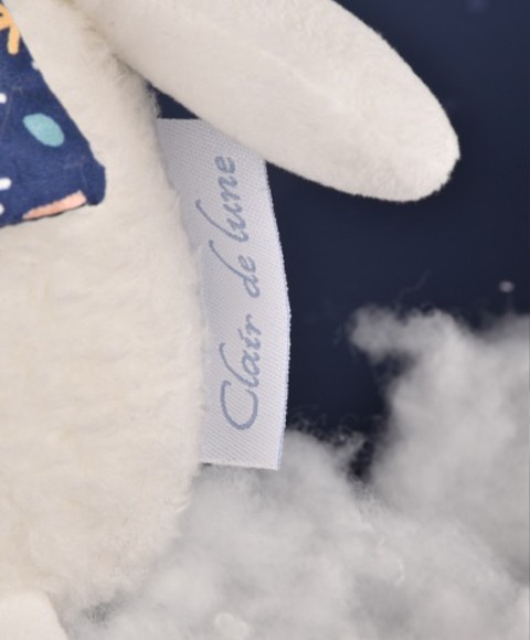 Doudou plat Ours Luminescent - 26 cm -  etiquette Clair de Lune DC4316
