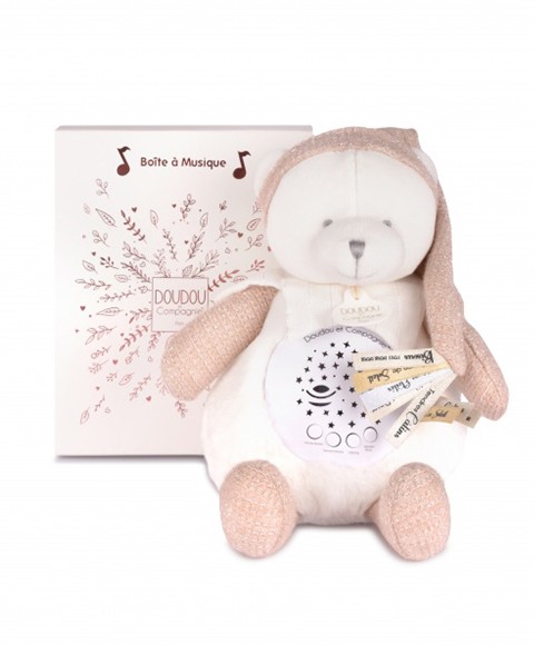 veilleuse ours rose avec boite DC4582