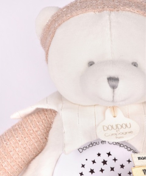 Ours veilleuse musicale projection d'étoiles