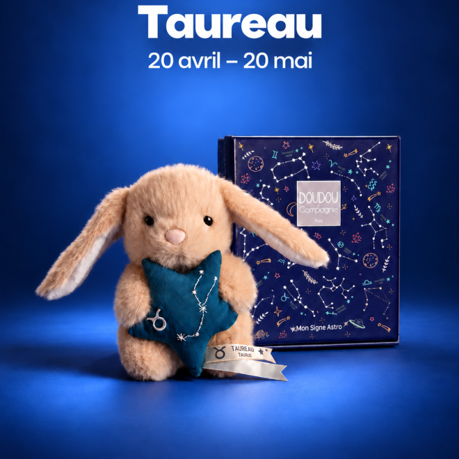 DOUDOU ASTRO -Taureau - 12 cm