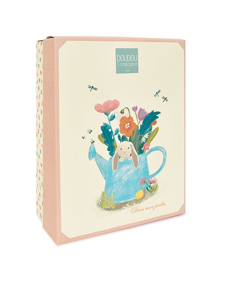 Doudou plat rose - LAPIN CIBOULETTE- 27 cm- boite.jpg
