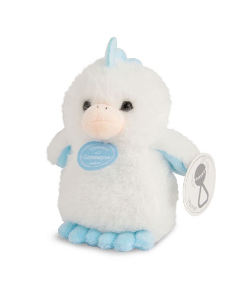 peluche poussin avec hochet