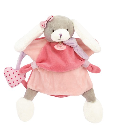 DC3083-Marionnette à main Chien Toopi girl rose - 28 cm