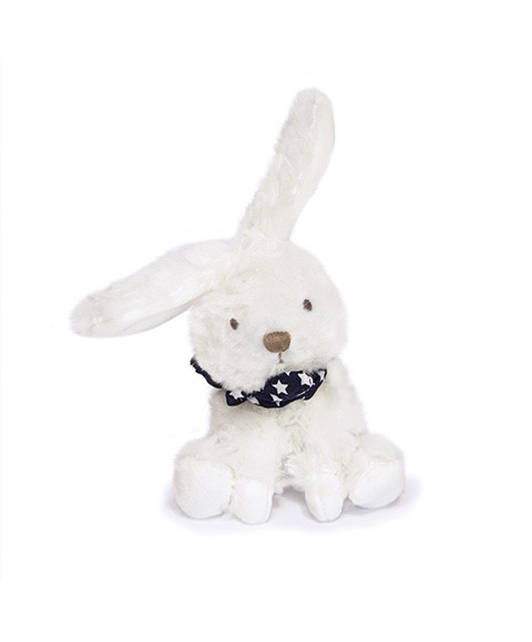 DC3818-Peluche lapin blanc avec chouchou - Modèle aléatoire