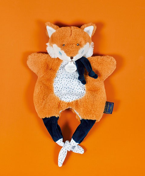 DC3828-Doudou Renard marionnette - Petit sac - Amusette  3 E