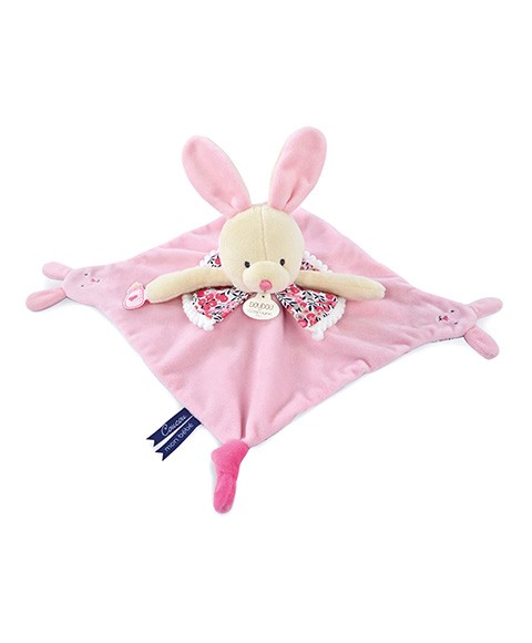 DC4054-doudou plat rose lapin avec marionnette à doigt.jpg