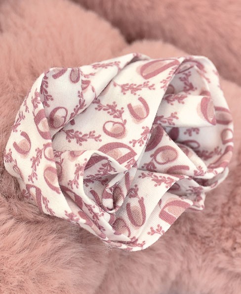 Lapin DOUDOU - Peluche lapin - 25 cm - Rose poudré - DC4140-1.jpg