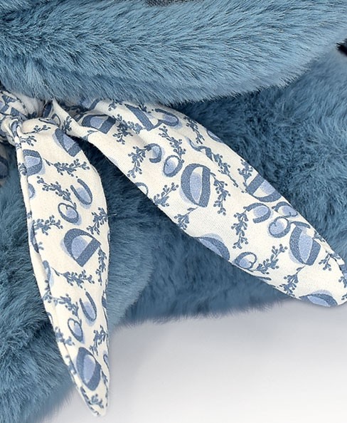 Lapin DOUDOU® - Peluche lapin Bleu - 25 cm - DC4141-2.jpg