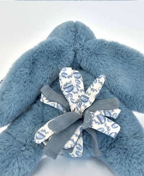 Lapin DOUDOU® - Peluche lapin Bleu - 25 cm- DC4141-4.jpg