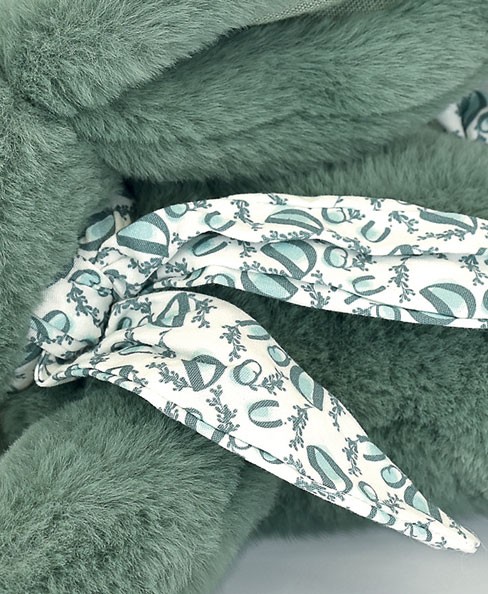 Lapin DOUDOU® vert - Peluche lapin - 25 cm - DC4143-3.jpg