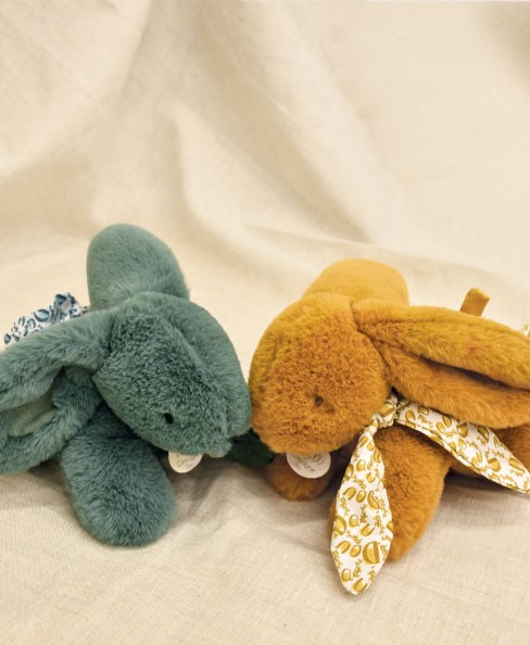 Lapin DOUDOU® vert - Peluche lapin - 25 cm - DC4143-DC4145.jpg