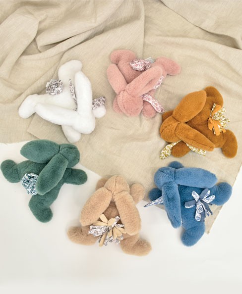 Lapin DOUDOU® vert - Peluche lapin - 25 cm - DC4145.jpg