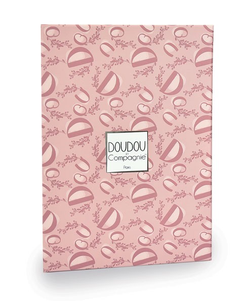 Doudou plat lapin Rose poudré - 29 cm - DC4146-2.jpg