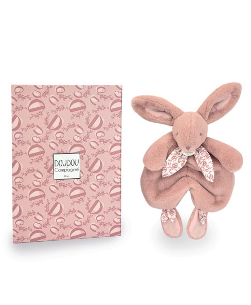 Doudou plat lapin Rose poudré - 29 cm - DC4146-3.jpg