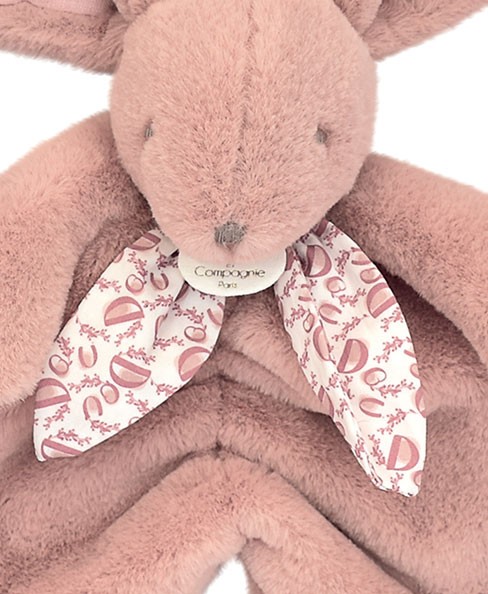 Doudou plat lapin Rose poudré - 29 cm - DC4146.jpg