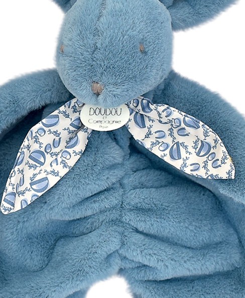 Doudou plat lapin Bleu - 29 cm - DC4147-4.jpg