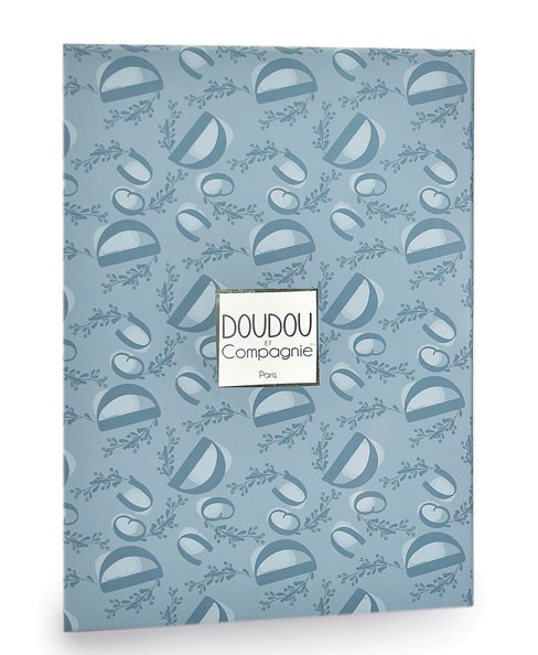 Doudou plat lapin Bleu - 29 cm - DC4147-4.jpg