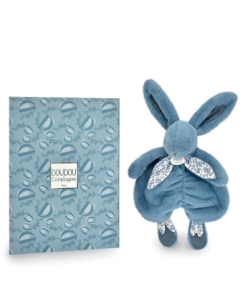 Doudou plat lapin Bleu - 29 cm - DC4147-4.jpg