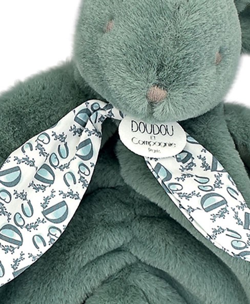 Doudou plat lapin  Vert - 29 cm - DC4149-1.jpg