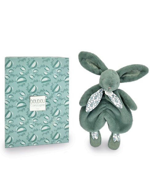 Doudou plat lapin  Vert - 29 cm - DC4149-2.jpg