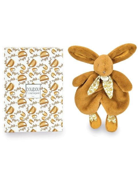 Doudou plat lapin Jaune moutarde - 29 cm - DC4151-5.jpg