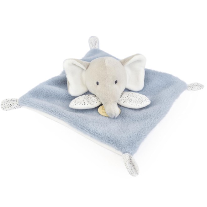 Mini Doudou plat elephant gris et bleu - 19 cm -dc4156-elephant-.jpg